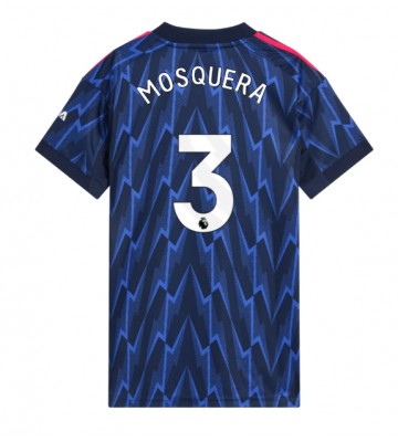 Arsenal Cristhian Mosquera #3 Udebanetrøje Dame 2025-26 Kort ærmer
